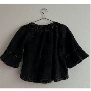 Free People Bell Sleeve Blouse